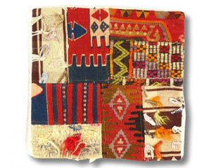 Canvello Vintage Hand Knotted Turkish Kilim Pillow - 20"x 20"