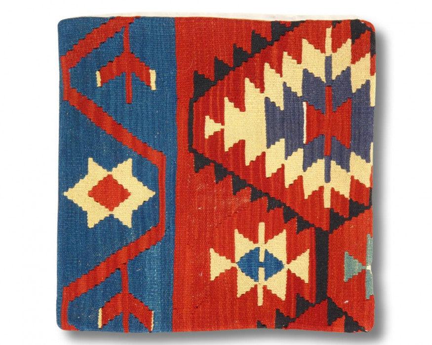 Canvello Vintage Hand Knotted Turkish Kilim Pillow - 20"x 20"