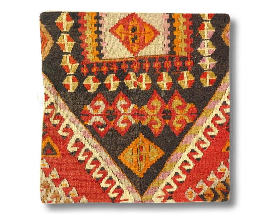 Canvello Vintage Hand Knotted Turkish Kilim Pillow - 20"x 20"