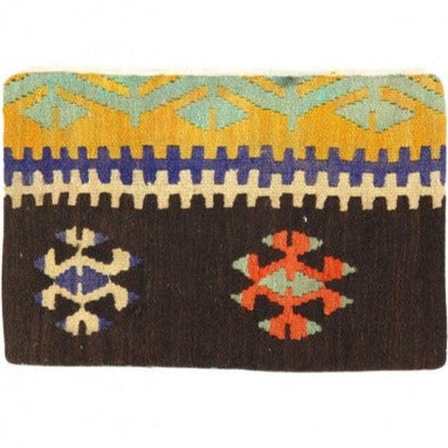 Canvello Vintage Turkish Hand Knotted Kilim Pillow - 16" x 24"