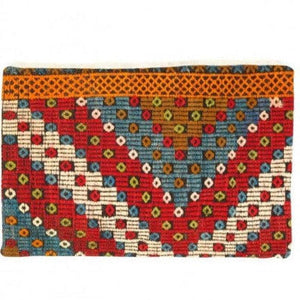Canvello Vintage Turkish Hand Knotted Kilim Pillow - 16" x 24"