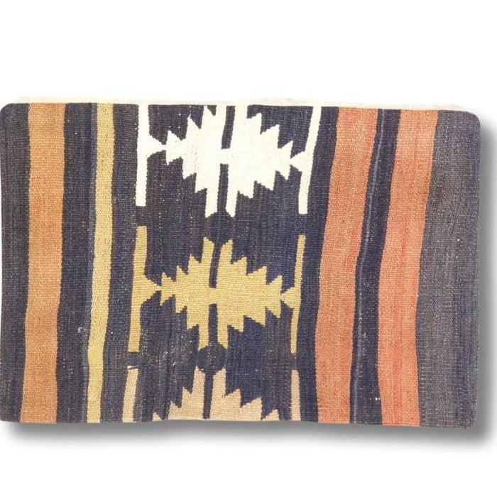 Canvello Vintage Turkish Hand Knotted Kilim Pillow - 16" x 24"