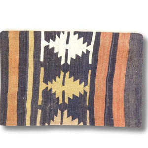 Canvello Vintage Turkish Hand Knotted Kilim Pillow - 16" x 24"
