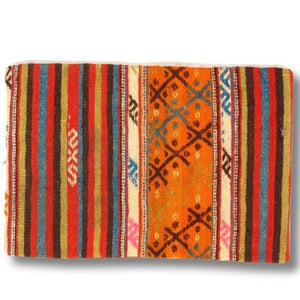 Canvello Vintage Turkish Hand Knotted Kilim Pillow - 16" x 24"
