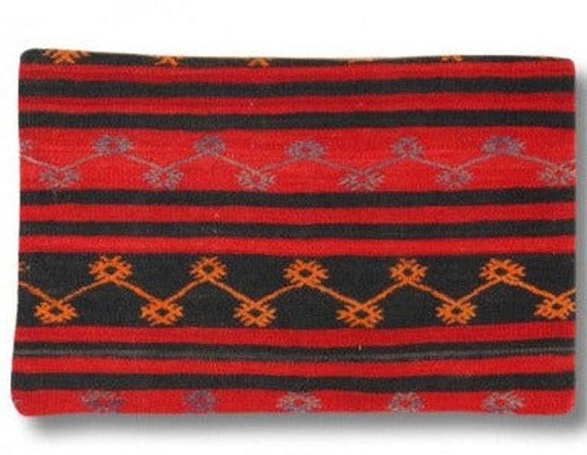 Canvello Vintage Turkish Hand Knotted Kilim Pillow - 16" x 24"