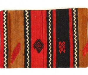 Canvello Vintage Turkish Hand Knotted Kilim Pillow - 16" x 24"