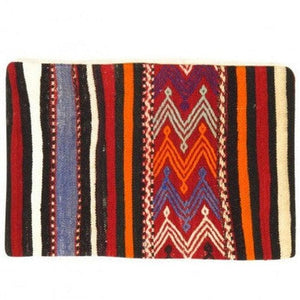 Canvello Vintage Turkish Hand Knotted Kilim Pillow - 16" x 24"