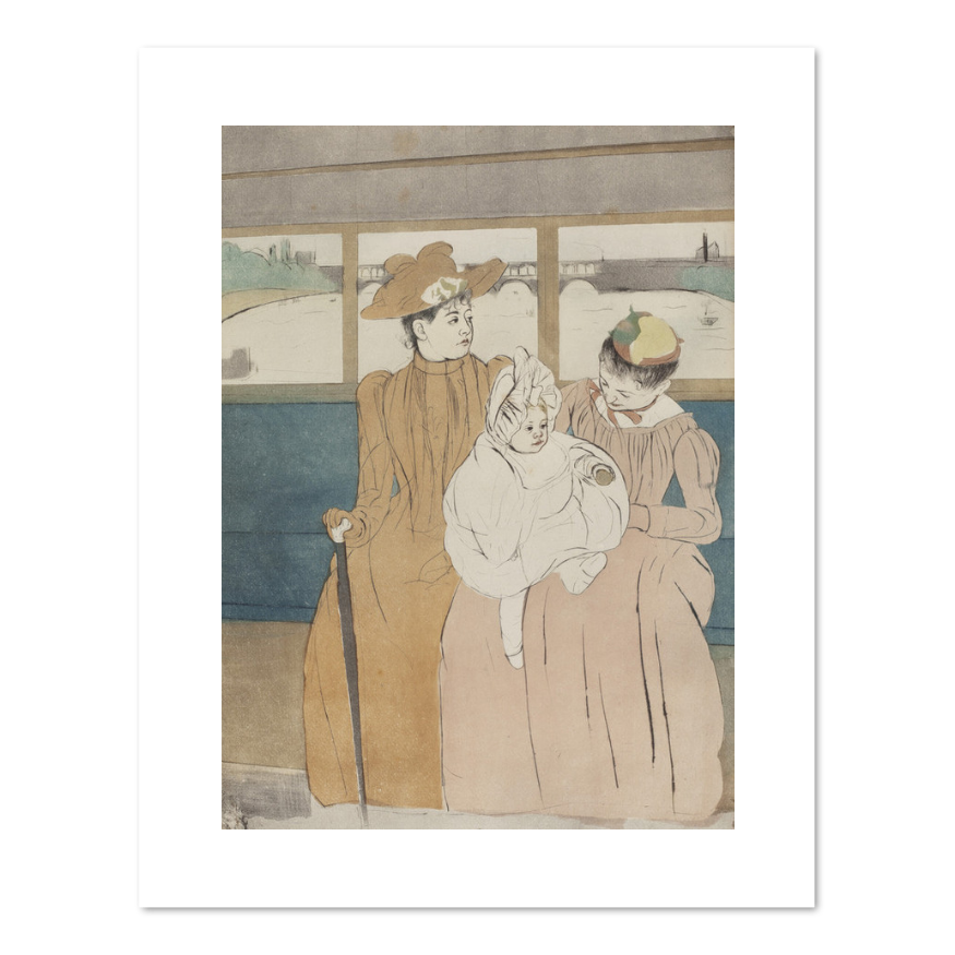 In the Omnibus by Mary Cassatt