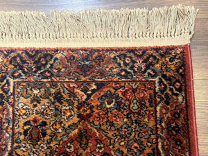 Karastan Rug 2x4 Multicolor Panel Kirman #717, Original 700 Series, Wool Pile Vintage Discontinued