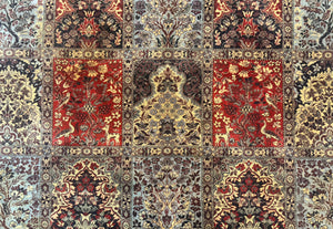 Couristan Rug 10x14, Belgium Power Loomed Carpet, Vintage Wool Oriental Rug, Multicolor Panel Design, 10 x 14 Room Sized Rug