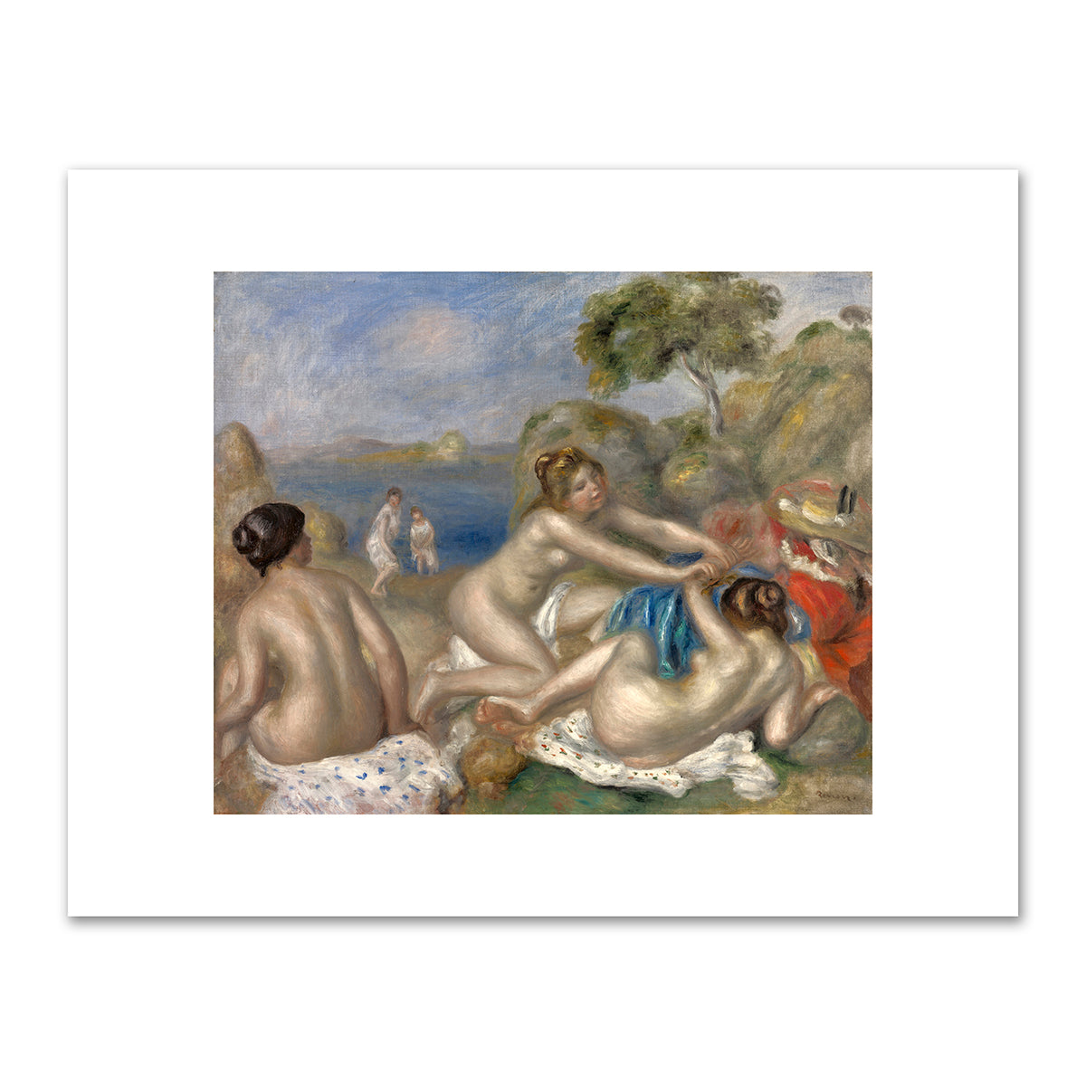 Bathers Playing with a Crab (Trois baigneuses au crabe) by Pierre-Auguste Renoir