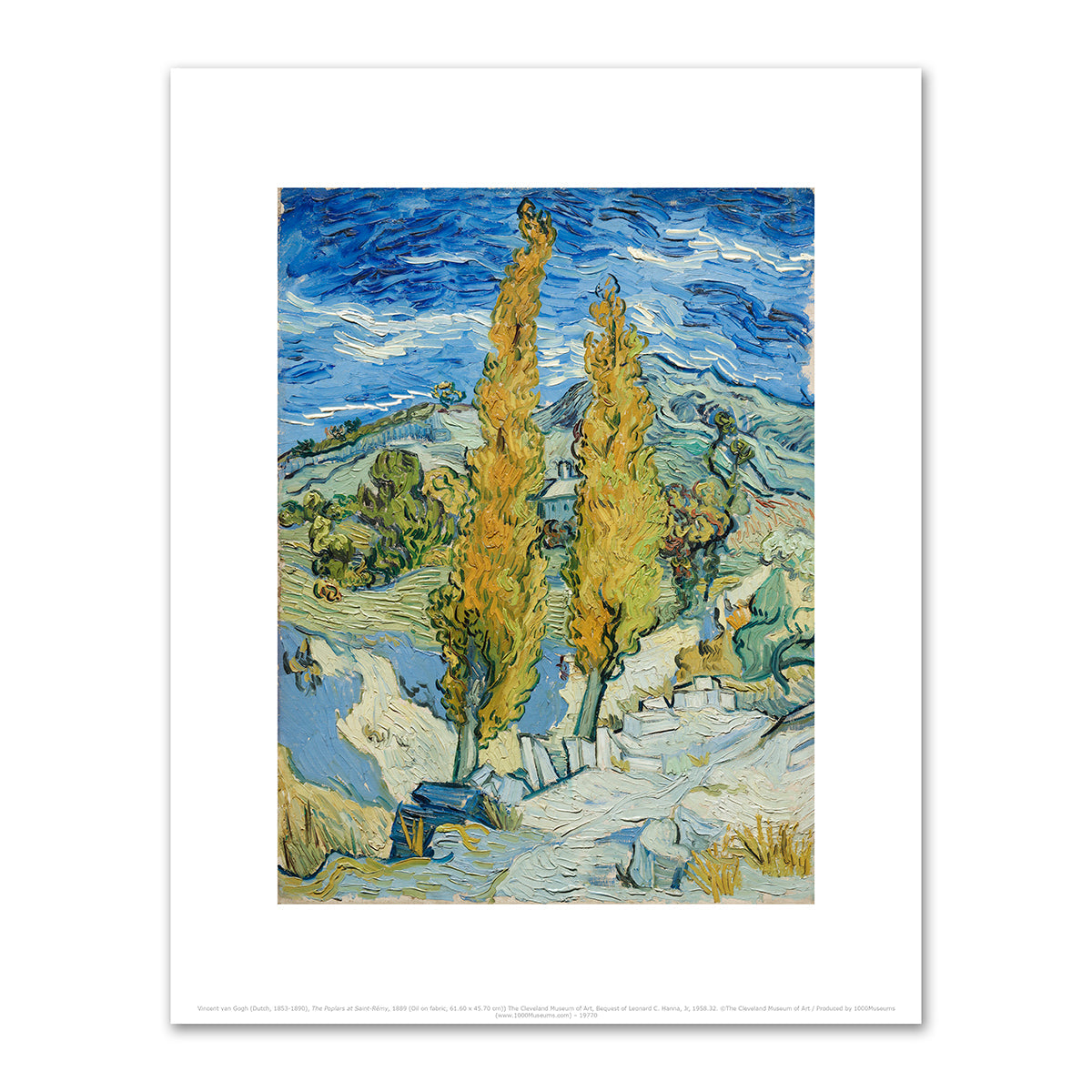 Two Poplars in the Alpilles near Saint-RÃ©my by Vincent van Gogh