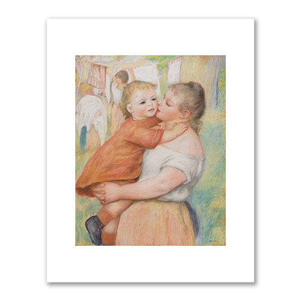 Laundress and Her Child (Aline and Pierre) by Pierre Auguste Renoir