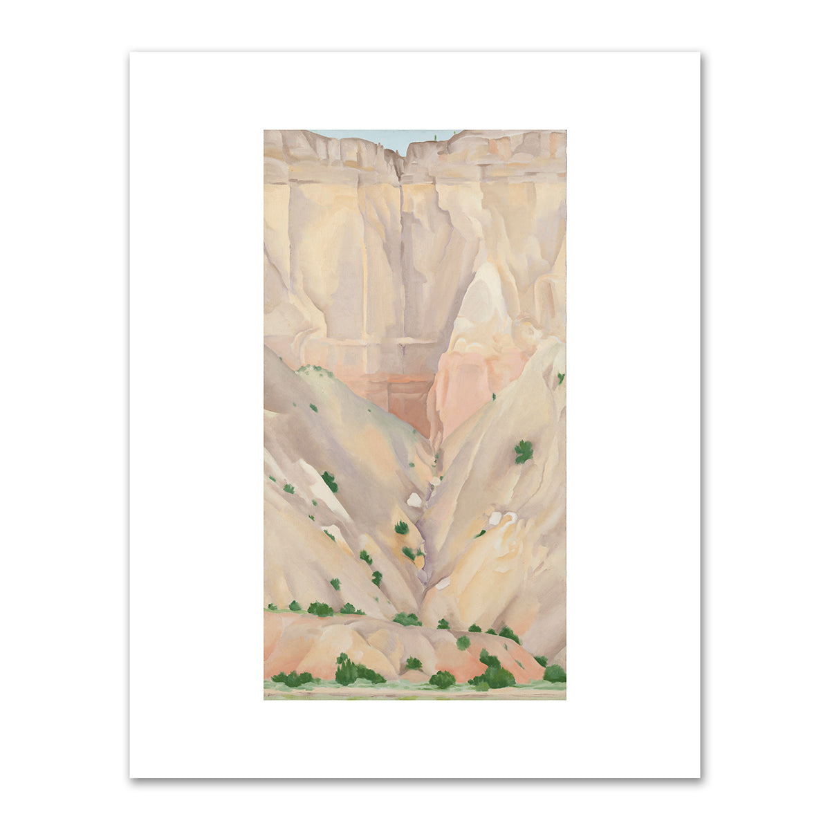 Cliffs Beyond Abiquiu, Dry Waterfall by Georgia O'Keeffe