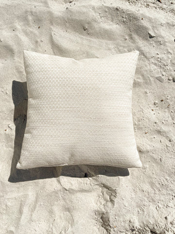 Coastal Breeze Beige Indoor Outdoor Pillow