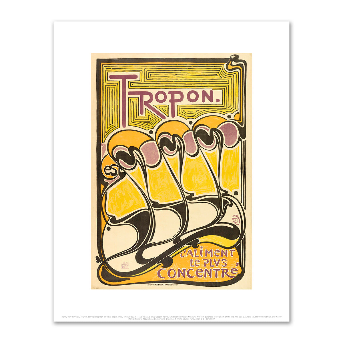 Tropon by Henry Van de Velde
