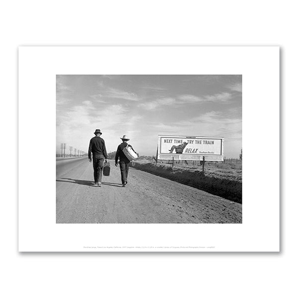 Toward Los Angeles, California by Dorothea Lange