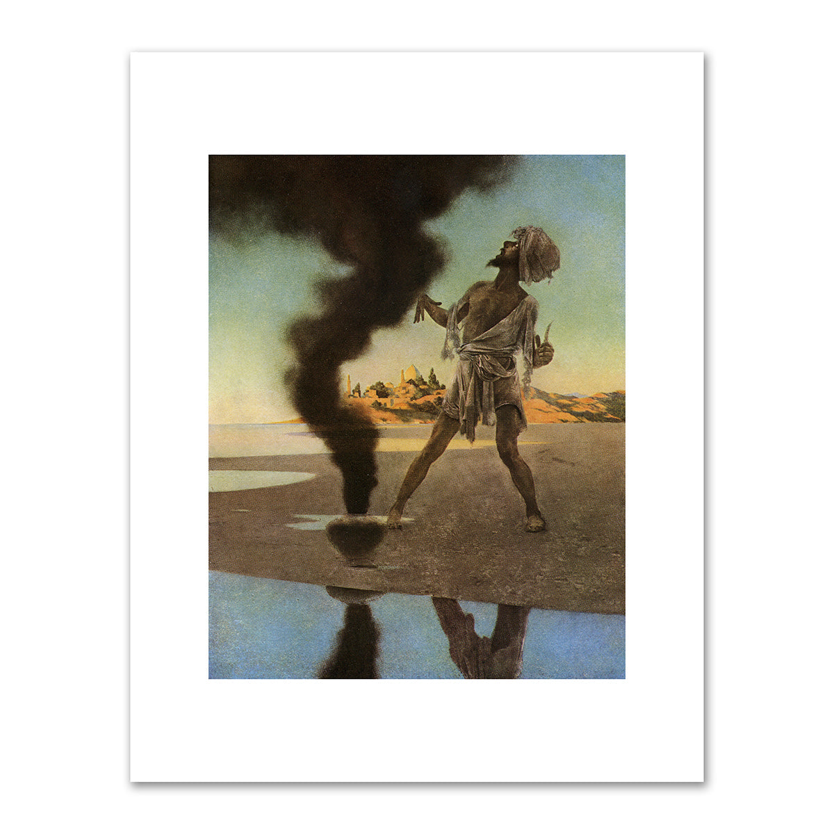 The Fisherman and the Genie by Maxfield Parrish