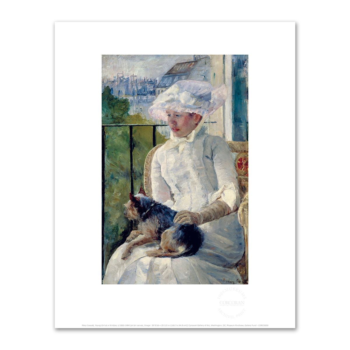 Young Girl at a Window by Mary Cassatt