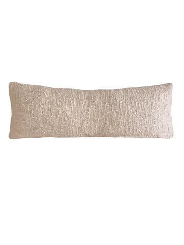 Cozy Cotton Beige Boucle Body Pillow