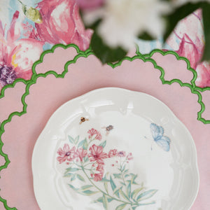 CRESSIDA LIGHT PINK ROUND FABRIC PLACEMAT (Set Of 4)