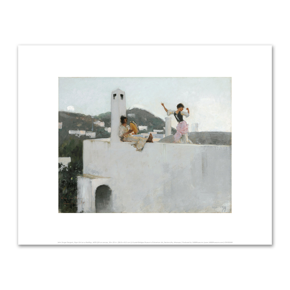 Capri Girl on a Rooftop by John Singer Sargent