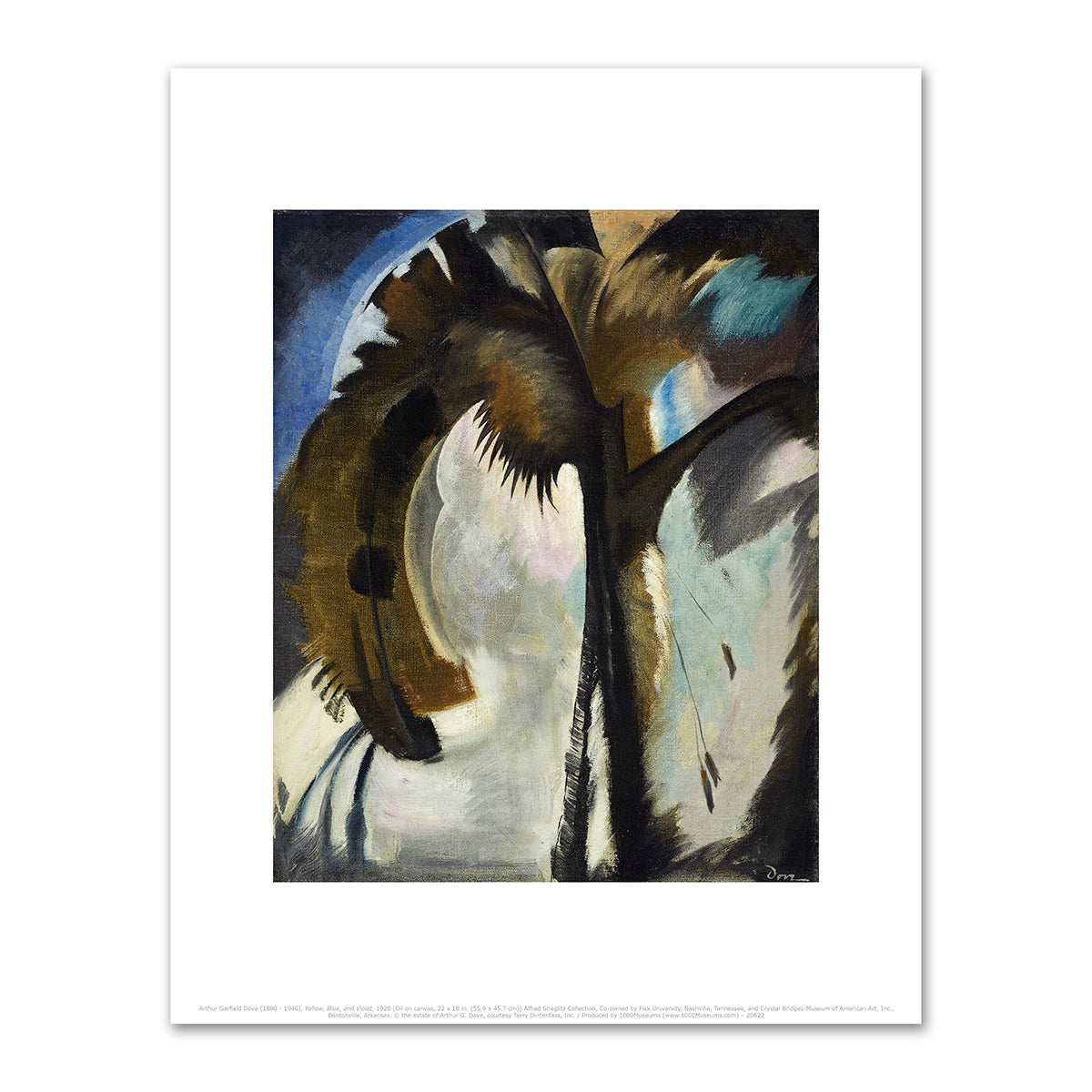 Yellow, Blue, and Violet by Arthur Dove