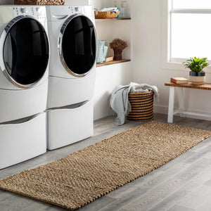 Caspar Jute 8ft Runner Rug