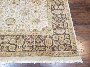 Long and Wide Corridor Rug 6 x 14.8, Hallway Carpet, Pakistani Pak Persian Rug, Haji Jalil Design, Allover Floral, Beige, Vintage, Handmade