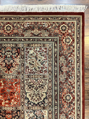 Couristan Rug 8x11, Belgium Power Loomed Carpet, Vintage Wool Oriental Rug, Multicolor Panel Design, 8 x 11 Room Sized Rug