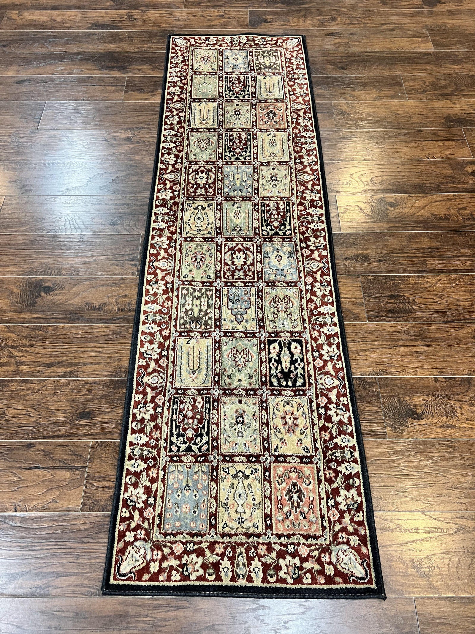 Panel Design Runner 2x8, Vintage Rug for Hallway, Multicolor, Nourison Rug