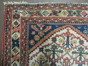 3' 3"X 10' Antique Handmade Caucasian Shirvan Wool Runner Rug Nice