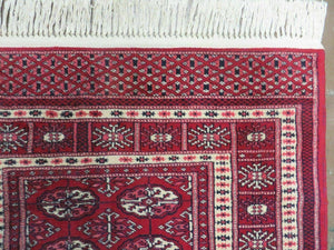 3' X 5' Vintage Fine Handmade Turkoman Bokhara Yamud Rug Carpet Nice