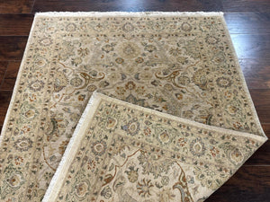 Pak Persian Rug 4x6, Beige, Pakistani Peshawar Rug, Handmade, Neutral Colors, Vintage Rug for Modern Home