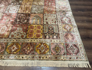 Panel Design Rug 8 x 10.6, Oriental Carpet, Belgium Power Loomed Rug