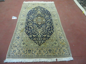 4' X 6' Handmade Ultra Fine India Floral Oriental Wool Silk Rug Hand Knotted