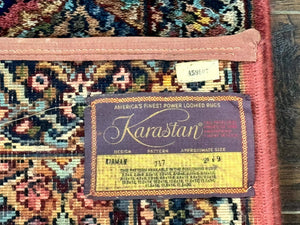 Karastan Runner Rug 2x9, Multicolor Panel Kirman Runner #717, Wool Pile, Original 700 Series, Vintage, Skinny Runner 2 x 9, Rare