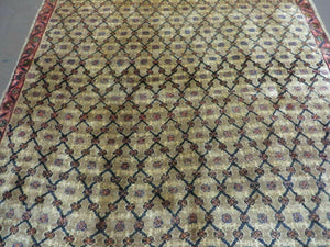 4' X 6' Handmade Indian Allover Wool Rug Camel Hair Color #119