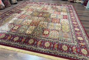 Karastan Bakhtiyari Rug 8.8 x 10, Antique Legends Karastan Wool Carpet #2200-202, Multicolor Panel