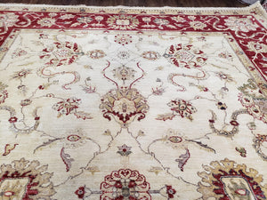9x12 Rug, Peshawar Rug, Room Sized Rug, Pakistani Rug, Oushak Rug, Vintage Rug, Dining Room Rug, 9x12 Area Rugs, Neutral Rug, Nursery Decor