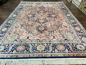 Karastan Rug 8.8 x 12, Karastan Heriz #726, Wool Pile Karastan Area Rug, Rare Hard to Find, Original 700 Series