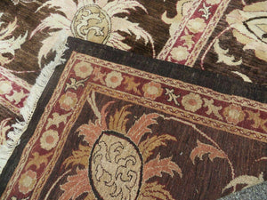 13' X 16' Vintage Handmade Peshawar Oushak Wool Rug Carpet Nice