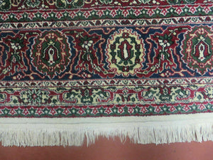 4' X 6' Vintage Fine Handmade Turkish Floral Oriental Wool Rug detailed Organic