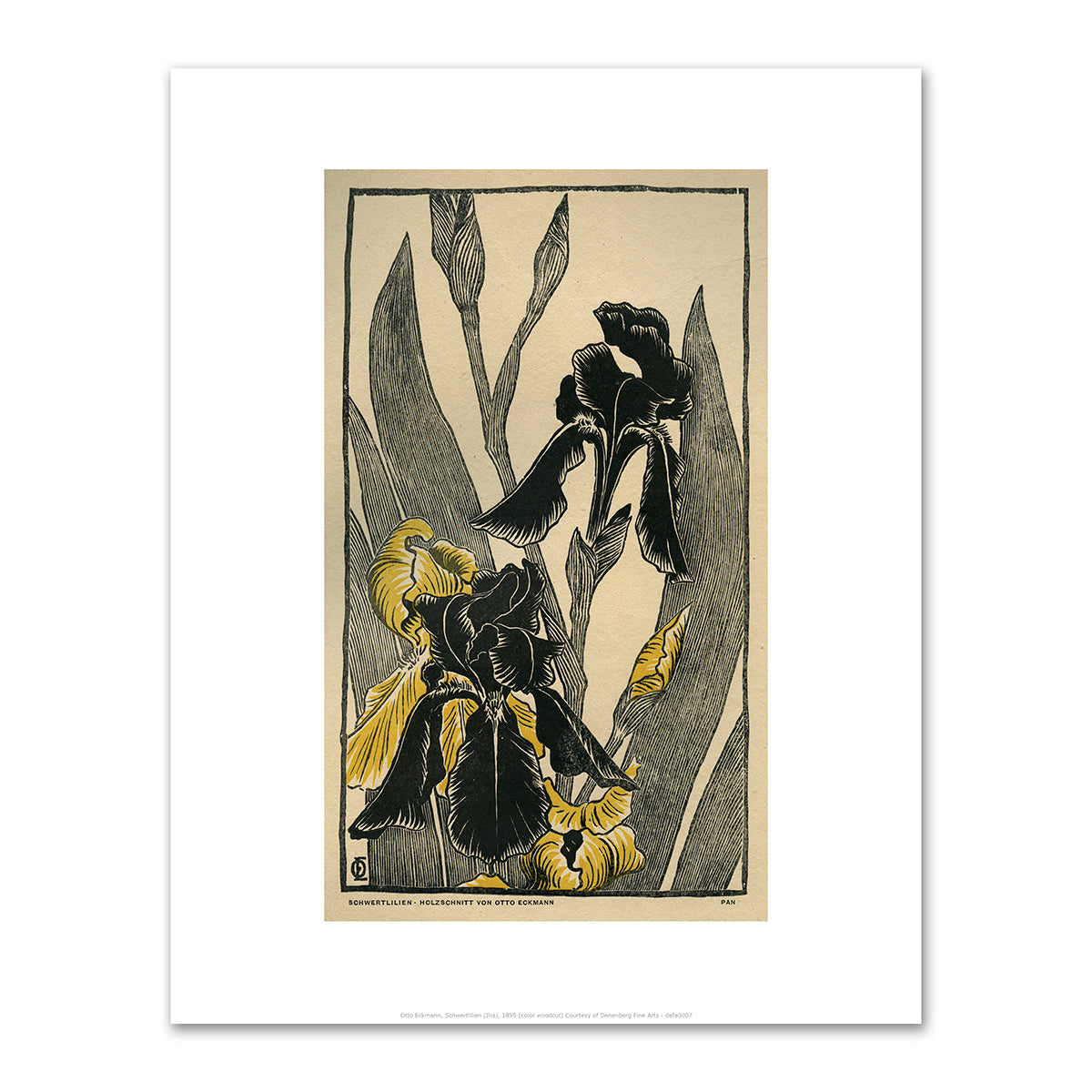 Schwertlilien (Iris) by Otto Eckmann