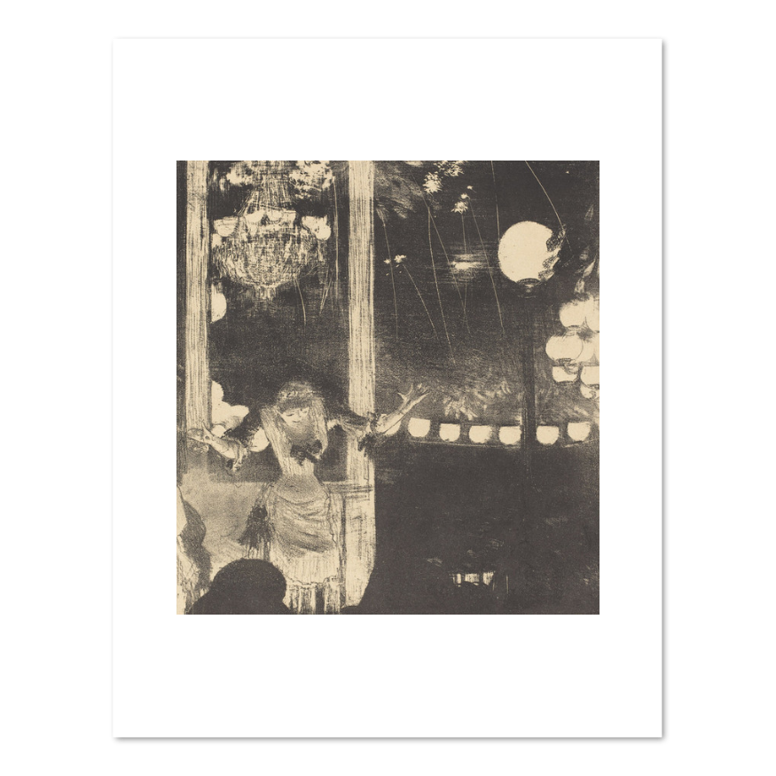 Mademoiselle BÃ©cat at the Cafe des Ambassadeurs (Aux Ambassadeurs: Mlle BÃ©cat) by Edgar Degas