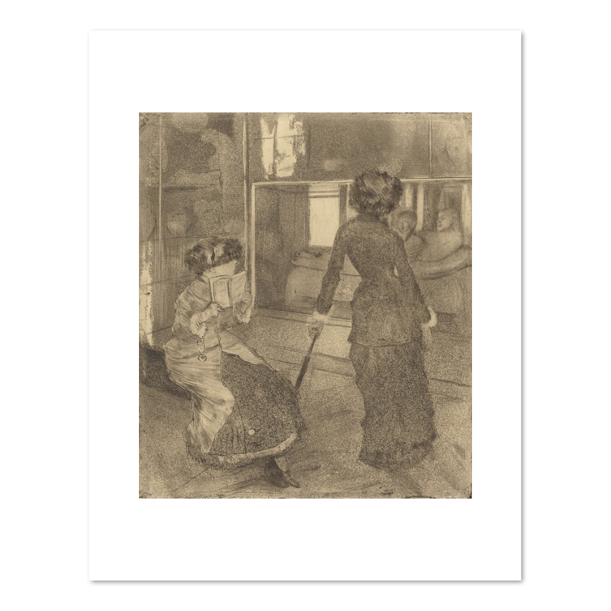 Mary Cassatt at the Louvre: The Etruscan Gallery by Edgar Degas
