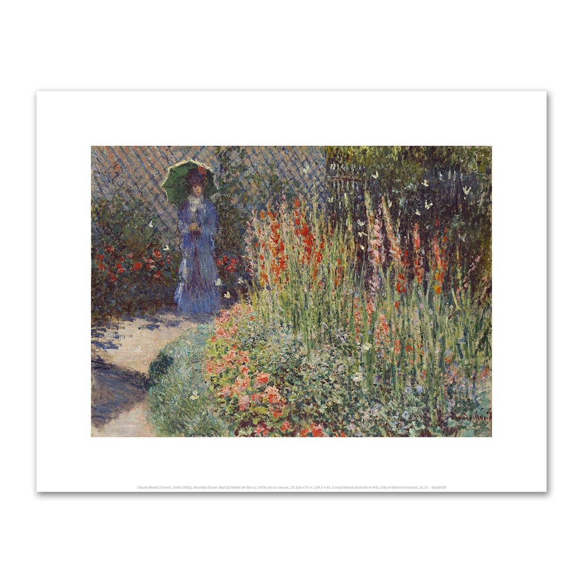 Rounded Flower Bed (Corbeille de fleurs) by Claude Monet