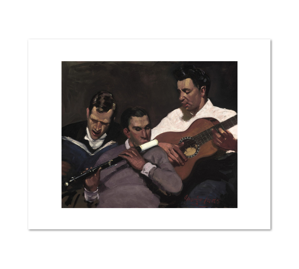Three Top Sergeants by George Luks