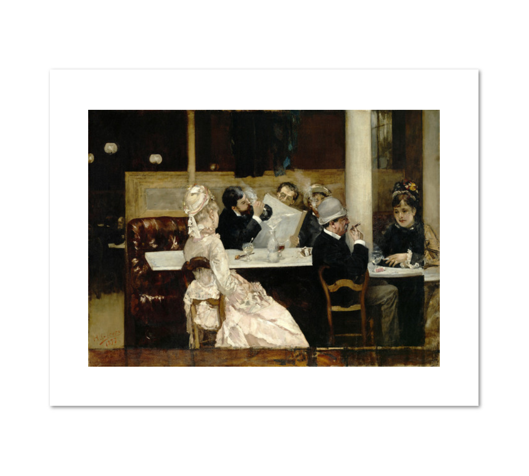 Cafe Scene in Paris by Henri Gervex