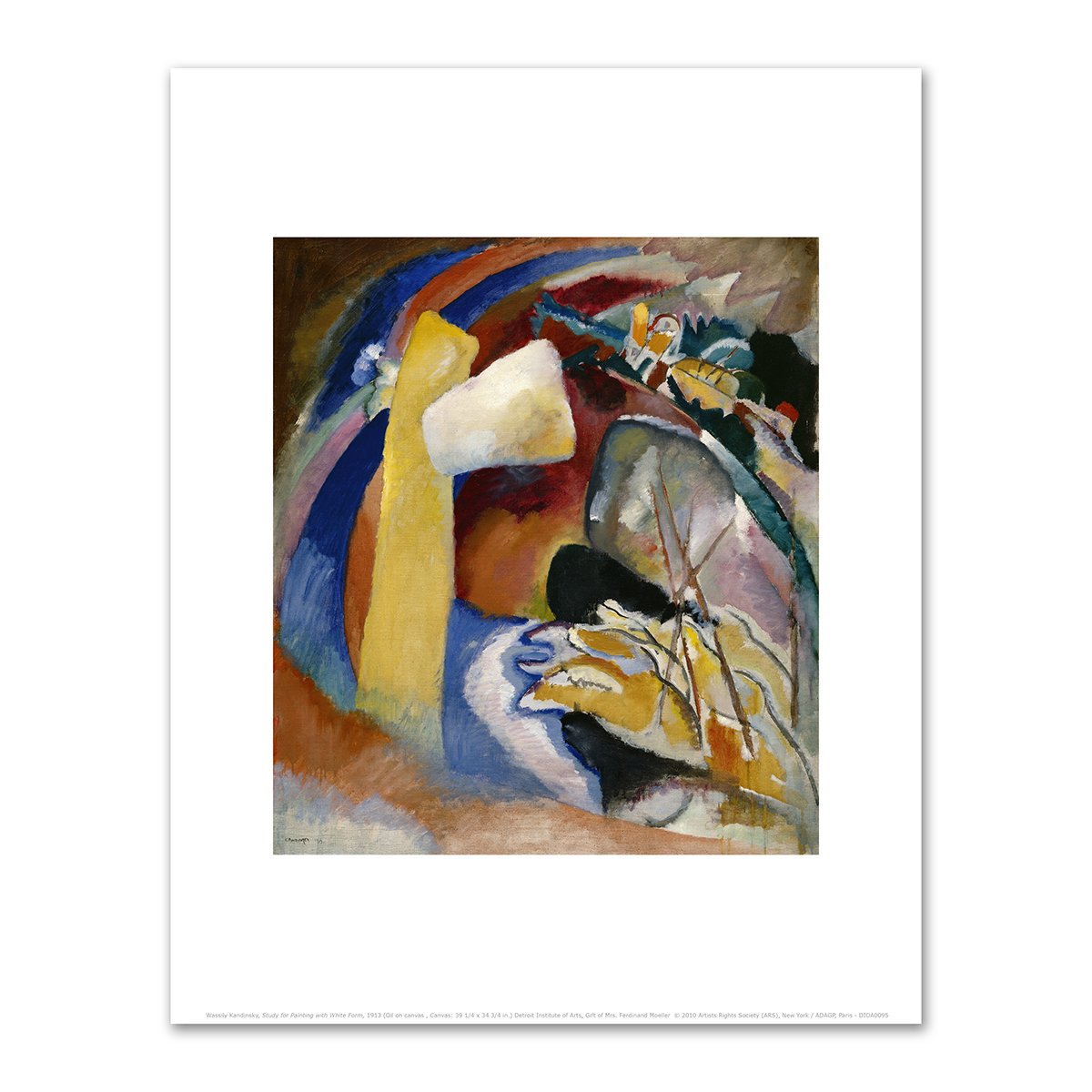 Study for Painting with White Form by Wassily Kandinsky